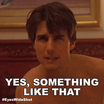 Shirtless Tom Cruise Says Yes Something Like That GIF