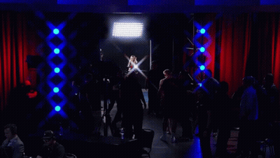Shirtless UFC Fighter In Front Of Cage GIF