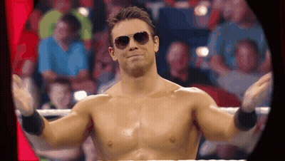Shirtless Wrestler Wearing Sunglasses GIF