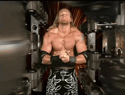 Shirtless Wrestler With Arm Tattoo GIF