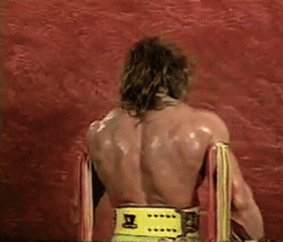 Shirtless Wrestler With Face Paint Screaming GIF