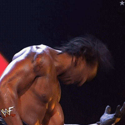 Shirtless Wrestler With WWE Belt GIF