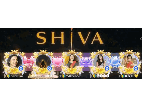 Shiva Poster With Women Group Sticker