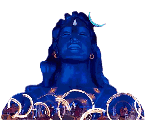 Shiva Statue With Save Soil Sticker