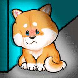 Shivering Dog At Corner On Windy Day GIF