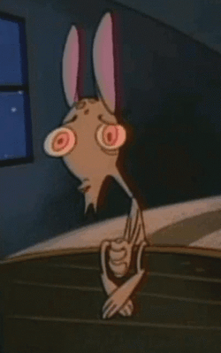Shivering Dog Ren Hoek Sitting TV Show GIF
