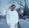 Shivering Rappers Drake Walking Outside GIF