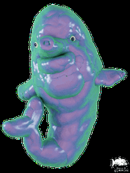 Shivery Blue Dolphin Jellygummies GIF