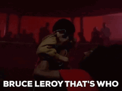 Sho Nuff Interogating Bruce Leeroy GIF