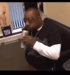 Shock Drinking Face Beetlejuice Meme GIF