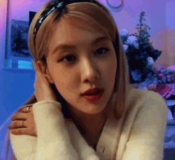 Shocked Blackpink Rose  GIF