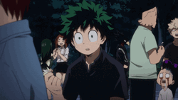 Shocked Face Midoriya GIF