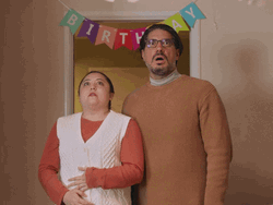 Shocked Female Happy Birthday It's Happening GIF