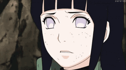 Shocked Hinata Hyuga  GIF