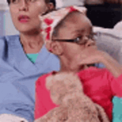 Shocked Kid Clutching Pearls  GIF