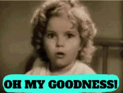 Shocked Little Kid Shirley Temple Oh My God GIF