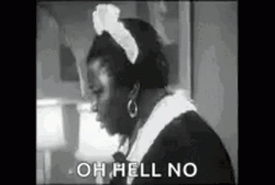 Shocked Maid Oh Hell No GIF