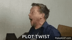 Shocked Man Plot Twist GIF