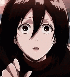 Shocked Mikasa Ackerman
