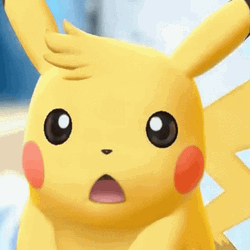 Shocked Pikachu In Falls GIF