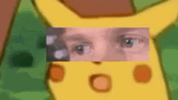 Shocked Pikachu Shock Man's Eyes GIF
