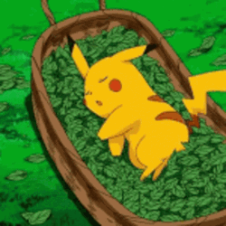Shocked Pikachu Sleeping GIF