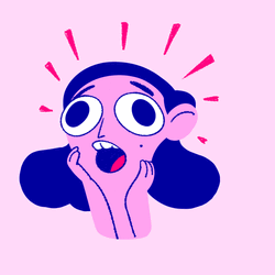 Shocked Stress Cartoon Illustration GIF