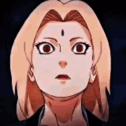 Shocked Tsunade Facing Abit Of Fear GIF