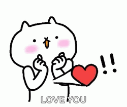 Shocked Yu-Chan Beating Big Animated Heart GIF