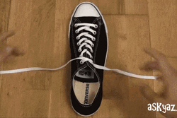 Shoe Tying Tutorial GIF