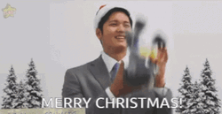 Shohei Ohtani Merry Christmas GIF