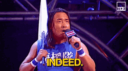 Shoichi Funaki Shouting Indeed GIF
