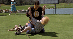 Shooter McGavin Playing With A Guy GIF