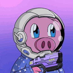 Shooter Pig On Suit GIF