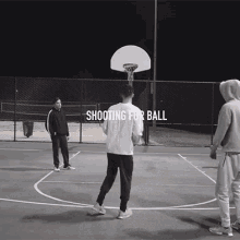 Shooting Ball Ring Playing Basketball Game