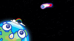 Shooting Star Cartoon Animation GIF