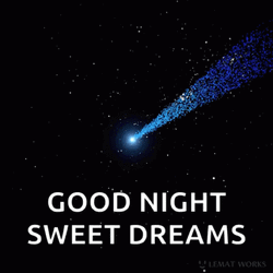 Shooting Star Good Night GIF
