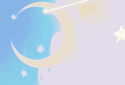 Shooting Star Pink Skies Cartoon GIF