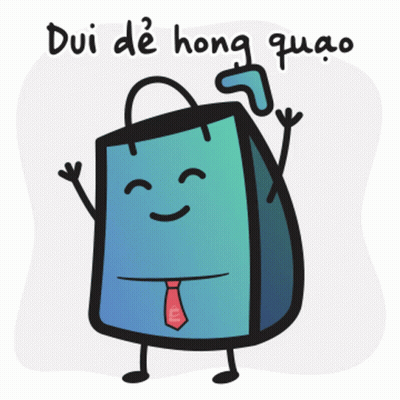 Shopping Bag Dui De Hong Quao GIF