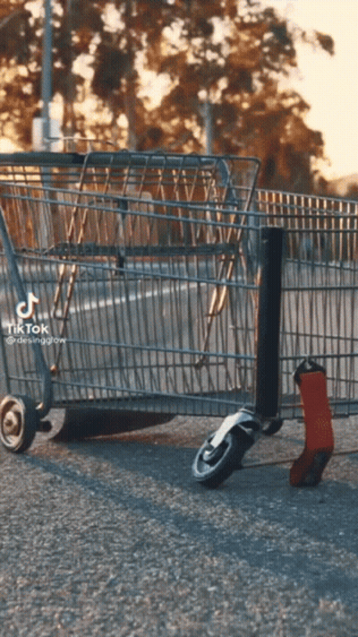 Shopping Cart With TikTok Watermark GIF