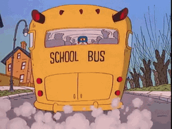 Short Bus Of School Leaving GIF
