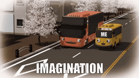 Short Bus Riding Alone At Night GIF