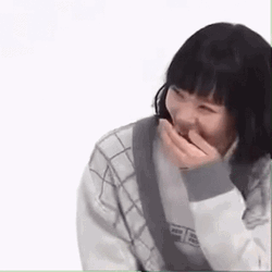Short Hair Korean Girl Slay GIF