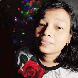 Short Haired Girl Smile And Wave Good Bye GIF