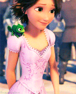 Short Haired Rapunzel Hand Wave GIF