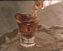 Shot Glass Filled With Whiskey GIF