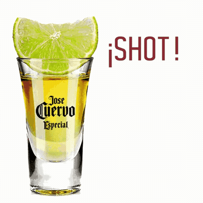 Shot Glass of Jose Cuervo with Lime