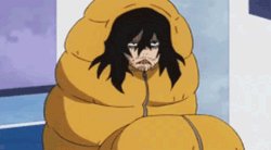 Shōta Aizawa Anime Sleeping Fully Covered GIF