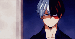 Shoto Todoroki Blank Stare Walk GIF