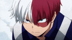 Shoto Todoroki Blowing Smoke GIF